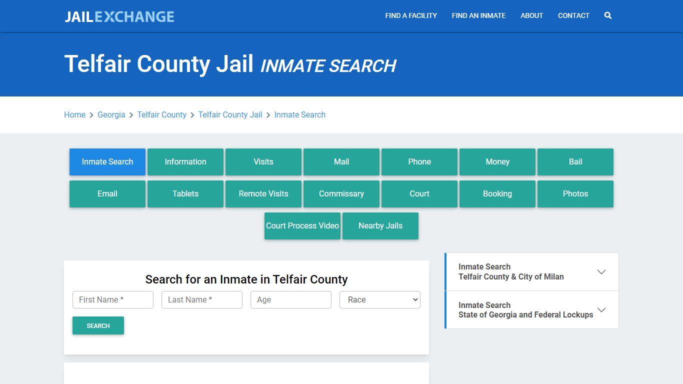 Telfair County Jail, GA Inmate Search: Roster & Mugshots